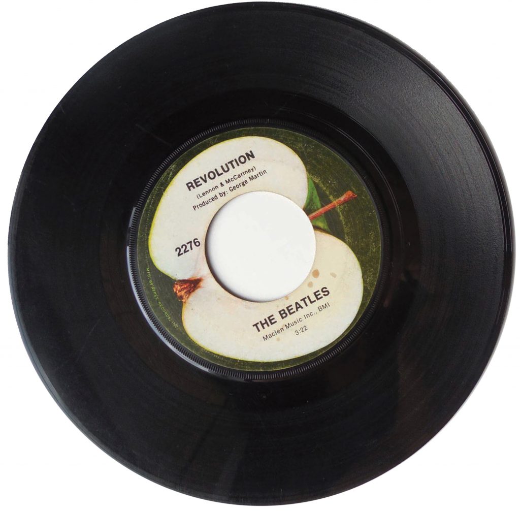 Revolution vinyl single by the Beatles.