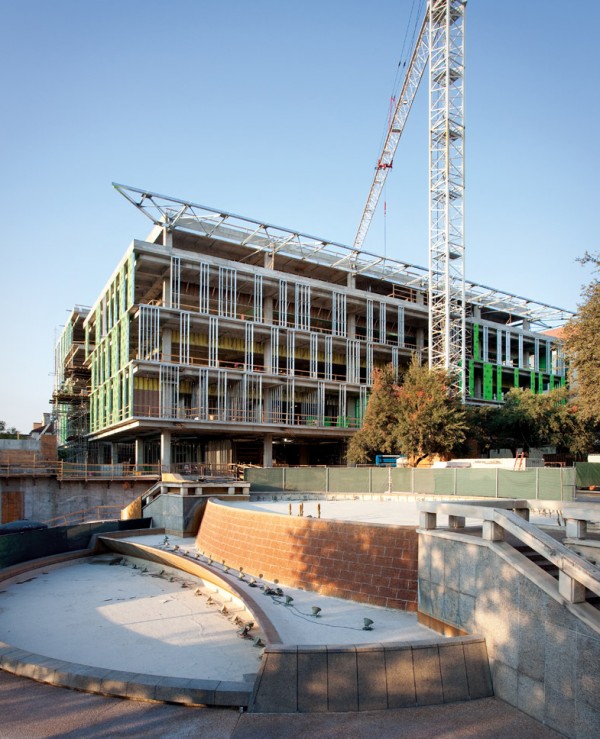 College of Liberal Arts Building during construction