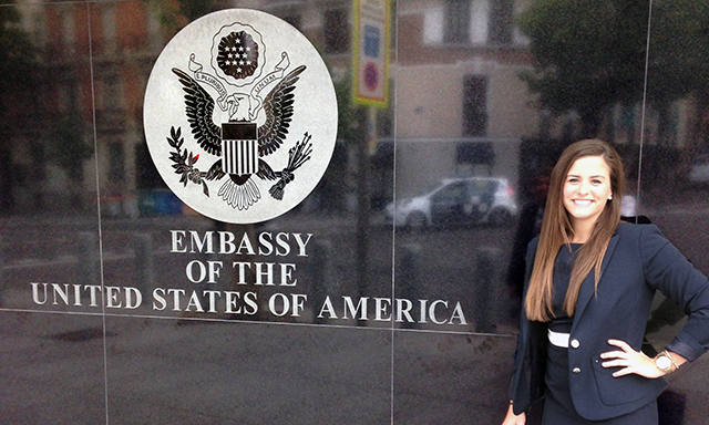 Megan Palombo in from the the US Embassy