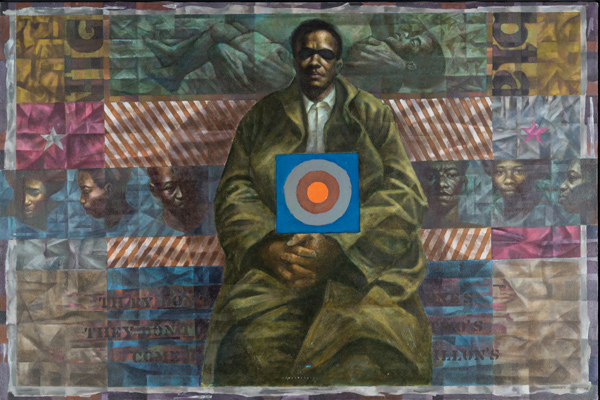 Homage to Sterling Brown, 1972 Oil on canvas, 40 x 59 in. Blanton Museum of Art, The University of Texas at Austin Susan G. and Edmund W. Gordon Family Collection.