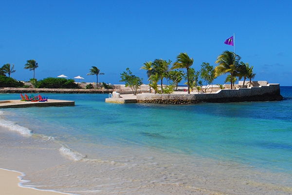 The private beach in Jamaica where Fleming used to swim every day.