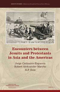 Book cover for Encounters between Jesuits and Protestants in Asia and the Americas. 