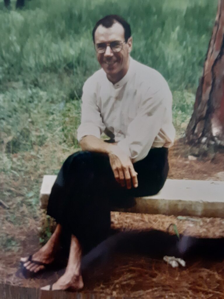 Ward Keeler, professor of anthropology at UT Austin, in Burma in 1987
or ’88, photo courtesy of Keeler